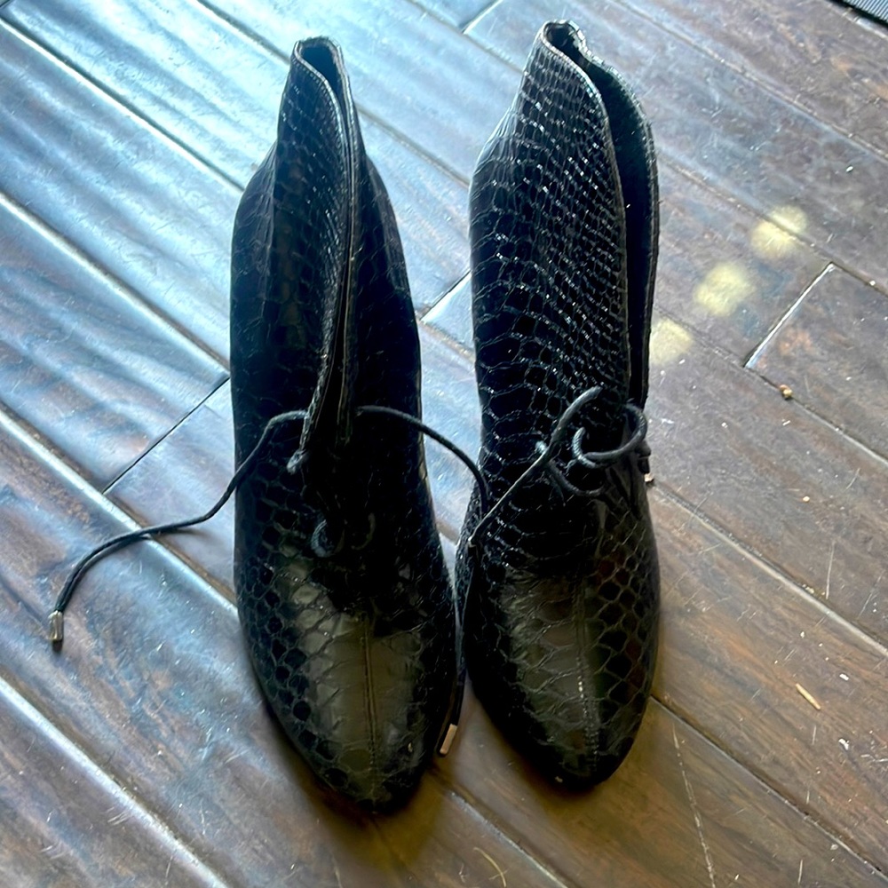 Never worn black booties